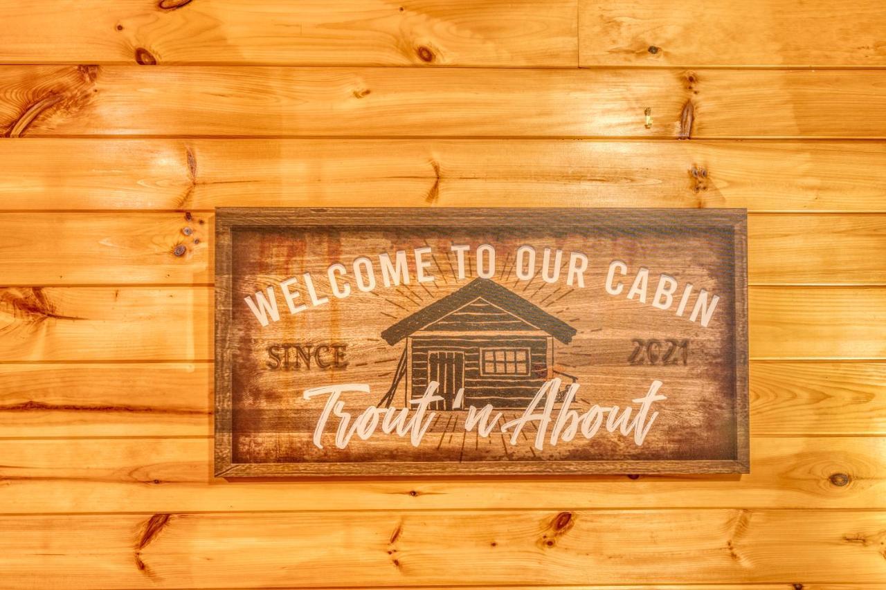 Trout N' About Your Blue Ridge Mountains Retreat, Hot Tub + Game Room! Ellijay Exterior photo